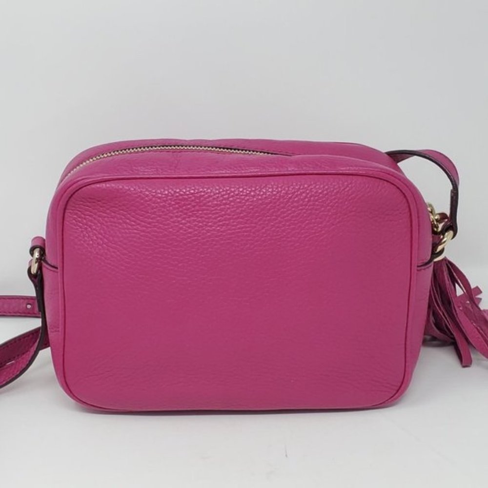 Auth Gucci Disco Camera Fuchsia Crossbody Bag - Picture 2 of 16
